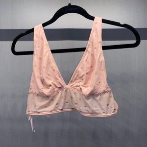 Pink Victoria's Secret polka dot bralette